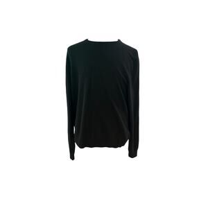Nordstrom Mens XL Black 100% Cashmere Sweater Crewneck L/S Pullover Soft Cozy